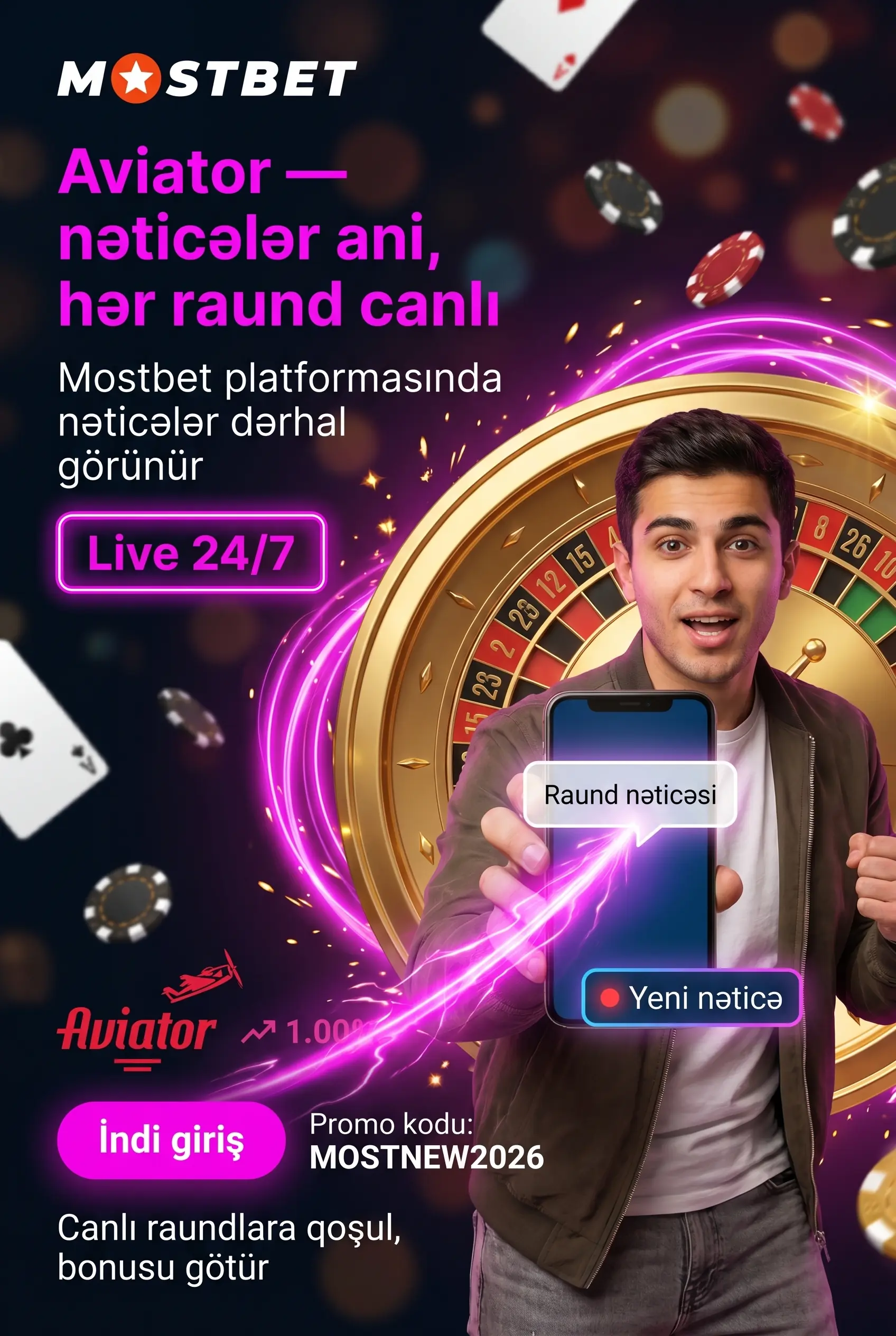 Mostbet Aviator giriş və icmal