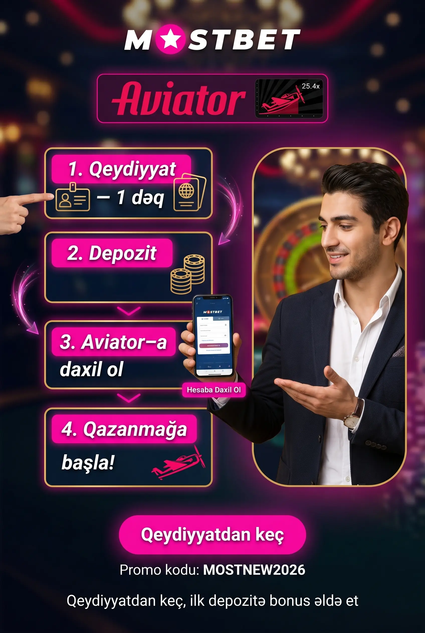 Mostbet giriş hesaba daxil olmaq